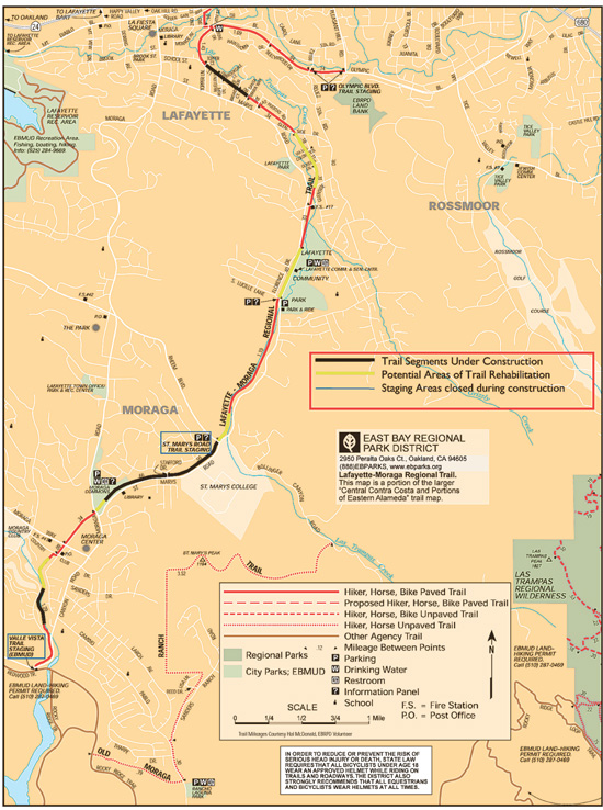 Repaving Closes Lafayette Moraga Trail Lafayette Moraga 
