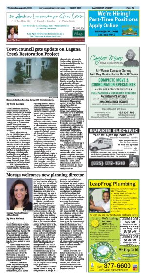 Moraga welcomes new planning director - Lamorinda Weekly